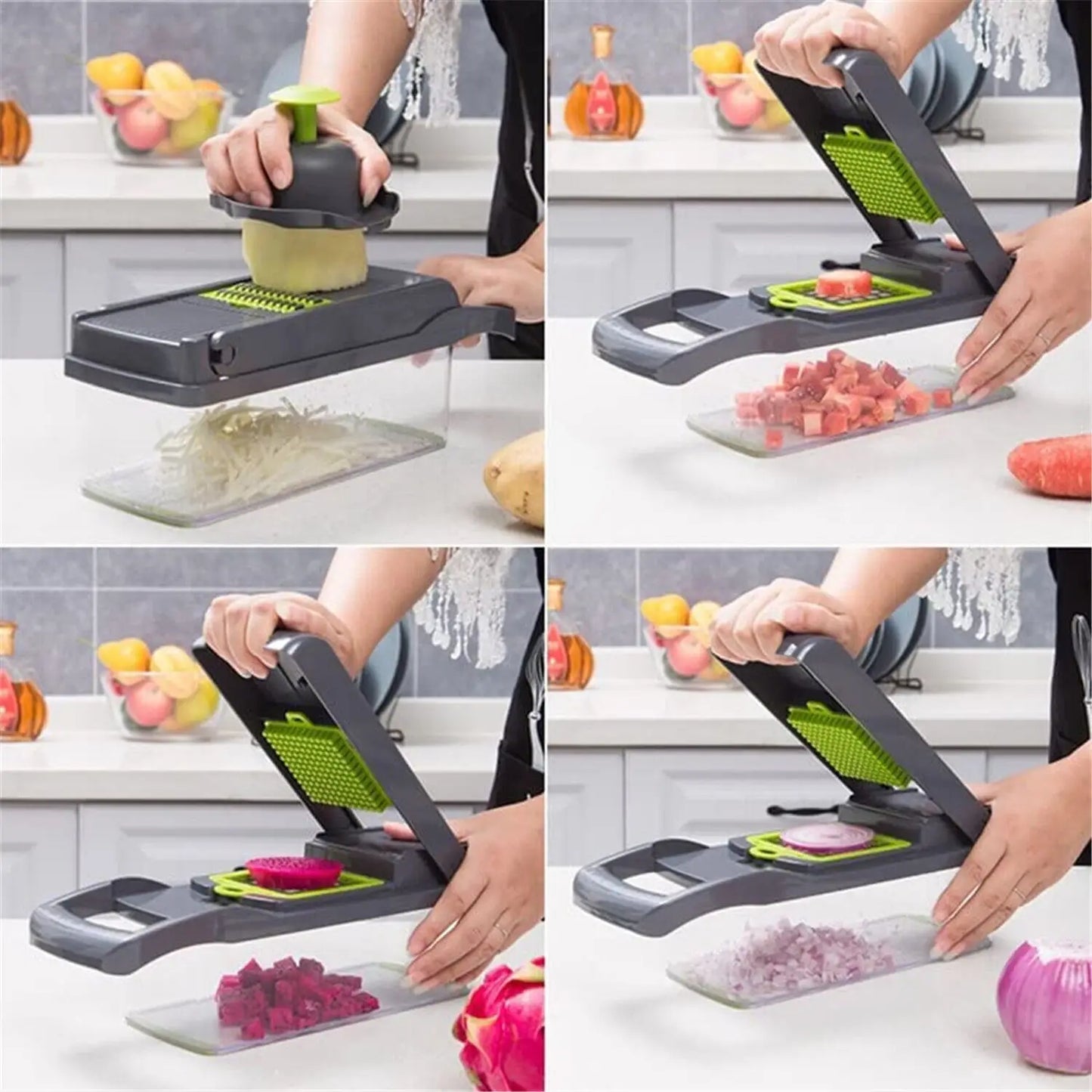 14 in 1 Onion and Vegetable Cutter, Kitchen Chopper