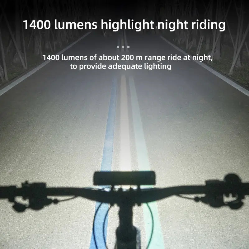 Waterproof bike light 6000 lumens 8000mAh